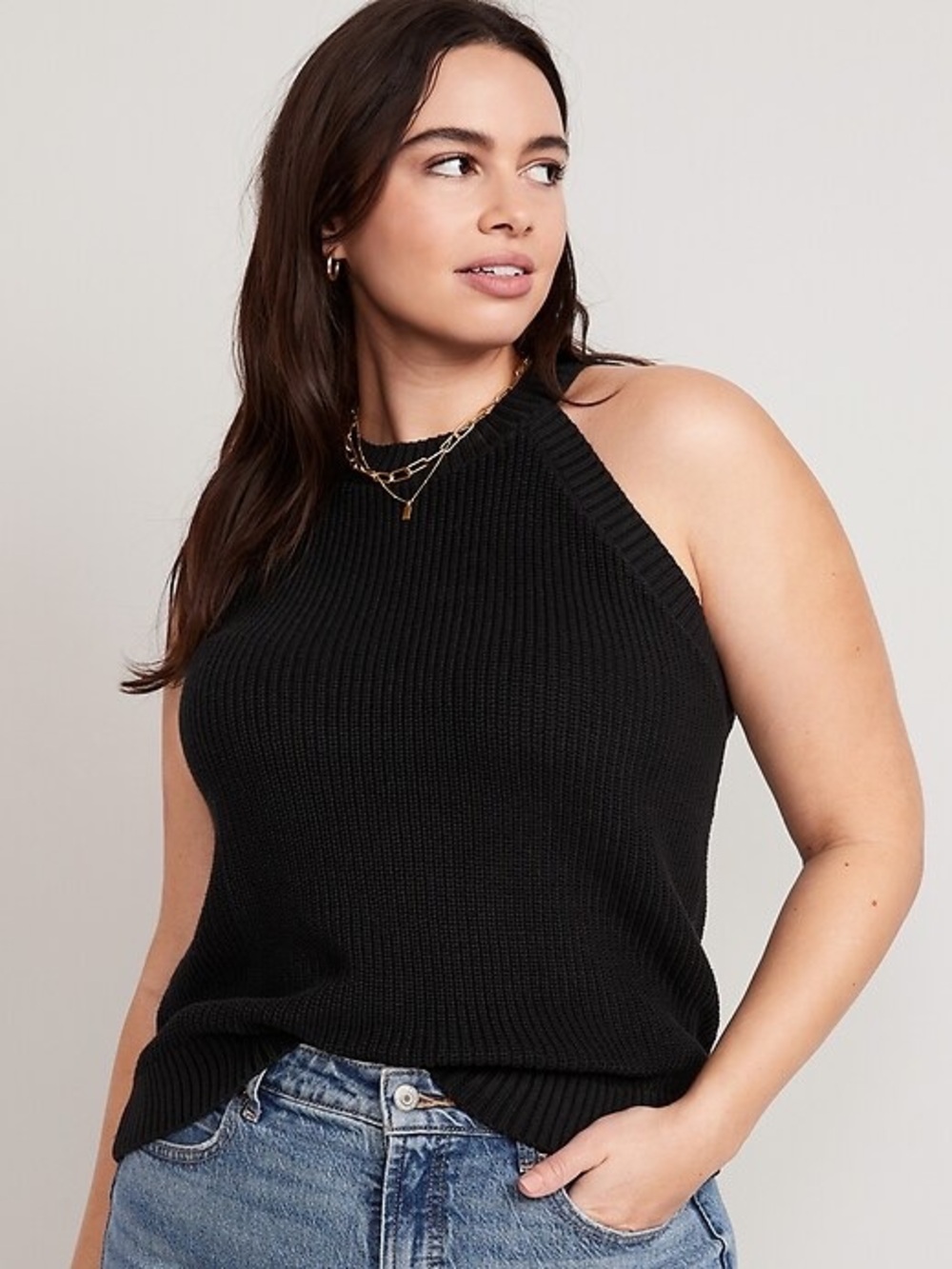 Old Navy Shaker-Stitch Sleeveless Sweater